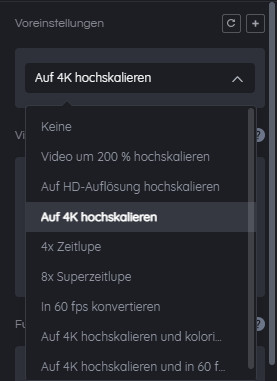 Auf 4K hochskalieren