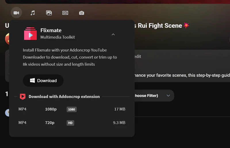 download youtube video to mp4 with addoncrop youtube downloader extension