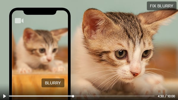 how to fix blurry videos sent to me 