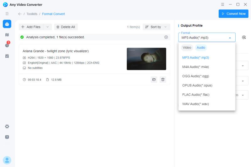 convert video to audio